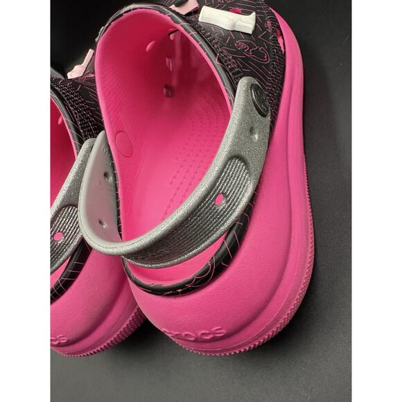 Crocs Barbie Crush Clog Women's Size 9 Mens 7 Limited Edition Black and Pink New - Picture 4 of 14